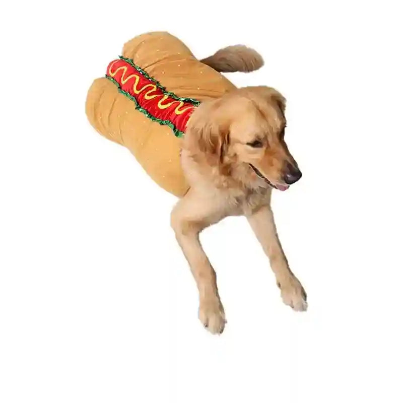 Costume hotdog per cani – Divertente outfit a sandwich by null