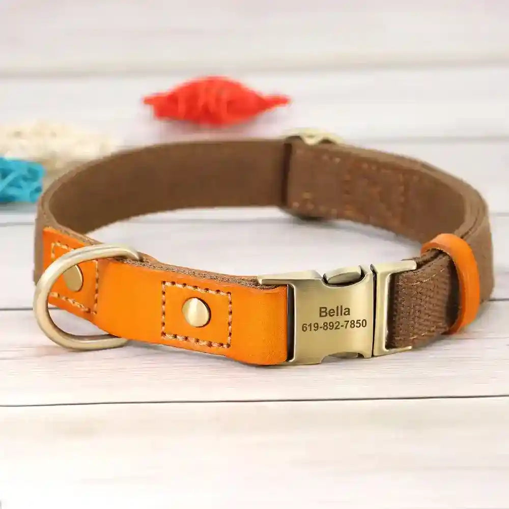Collare Yatch per Cani in Pelle - Regolabile e Resistente by Dog Moda