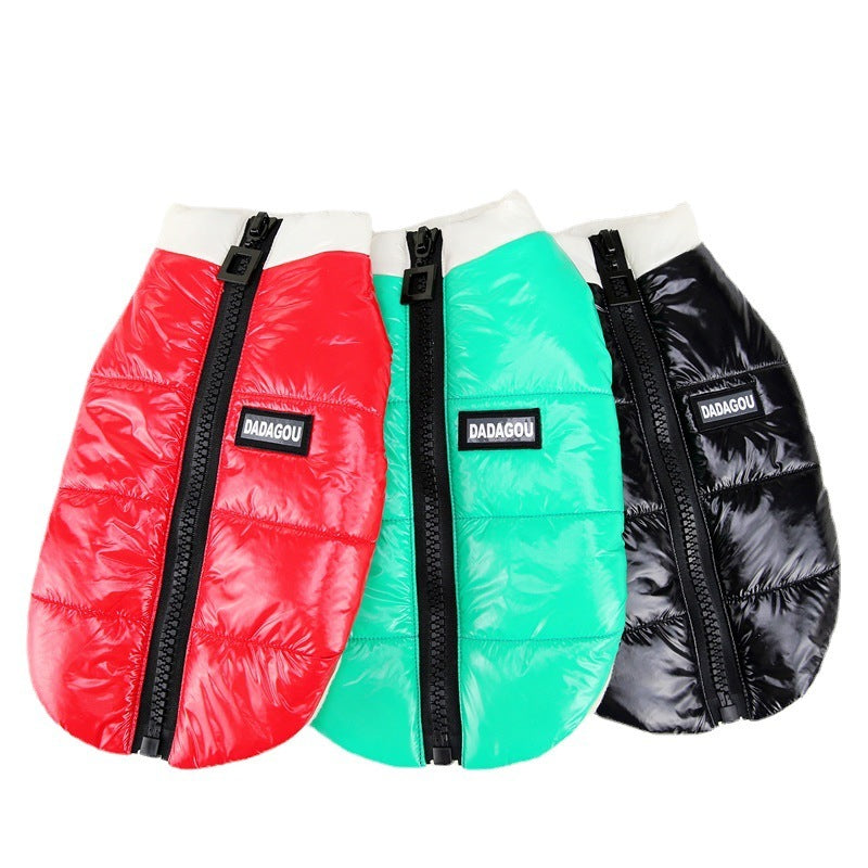"Dadagou" Four-Legged Dog Down Jacket - Warm and Comfortable Fleece Coat for Small Dogs