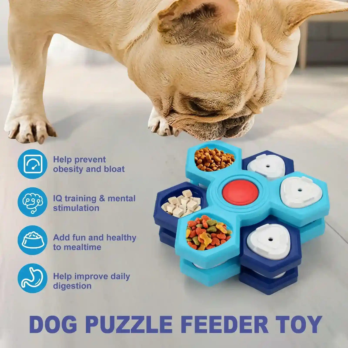 Gioco Interattivo per Cani - Puzzle Antiscivolo Slow Feeder by null