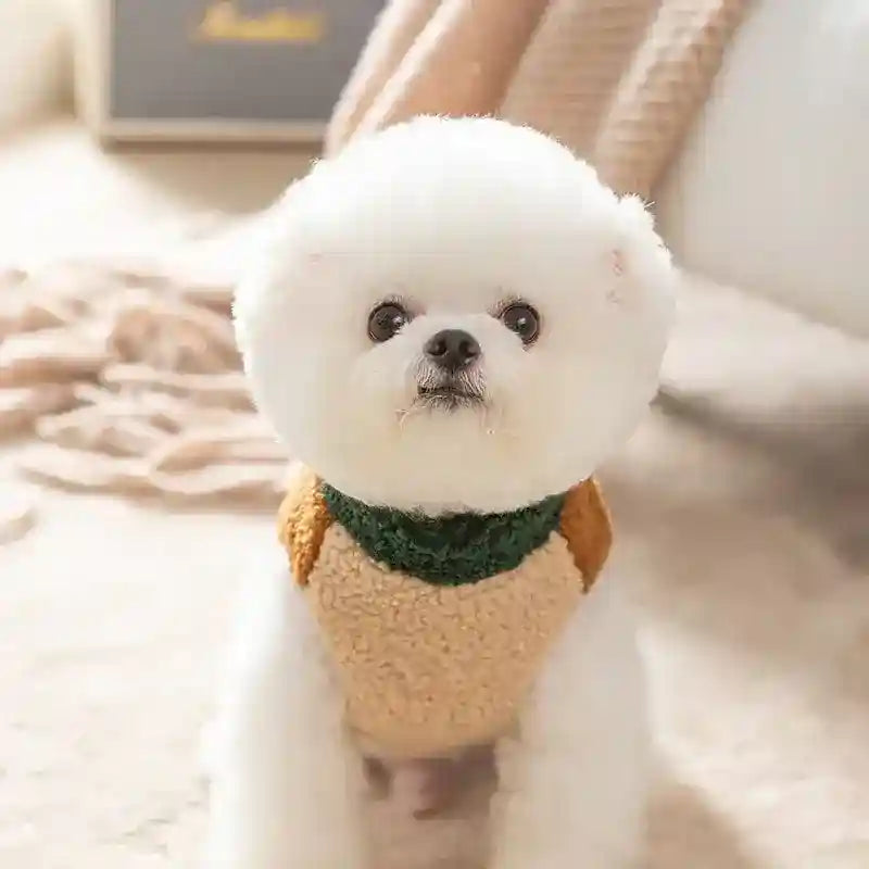 Giacca Pile Cani Wake Me In Spring - Patch Scoiattolo by Dog Moda