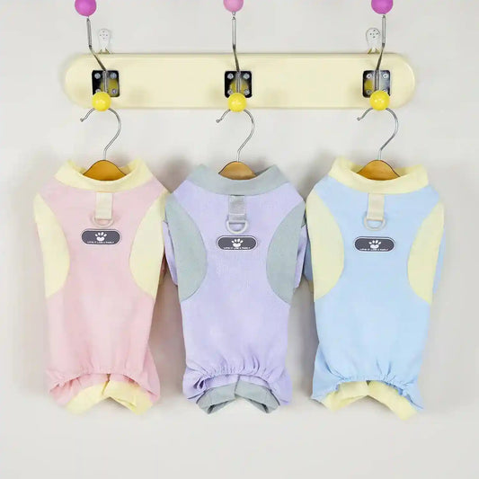 Tutina per Cani 4 Zampe Silk - Seta Glacé Traspirante con Guinzaglio by Dog Moda