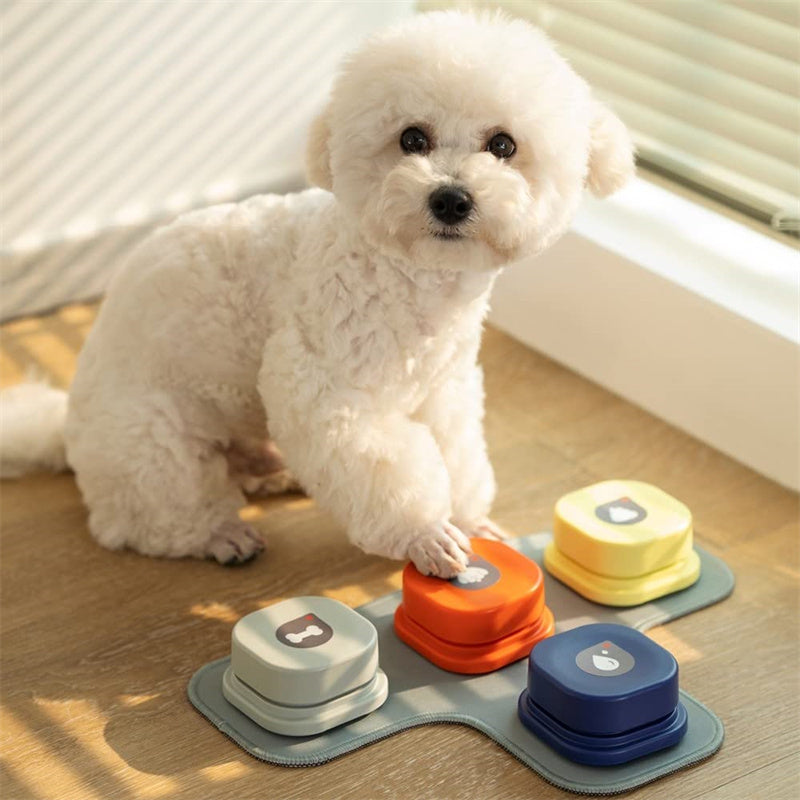 4 Colors Pet Communication Button One-click Prevent Physical Inactivity Recordable Dog Talking Button Toy Cat Toy Pet Products by Dog Moda