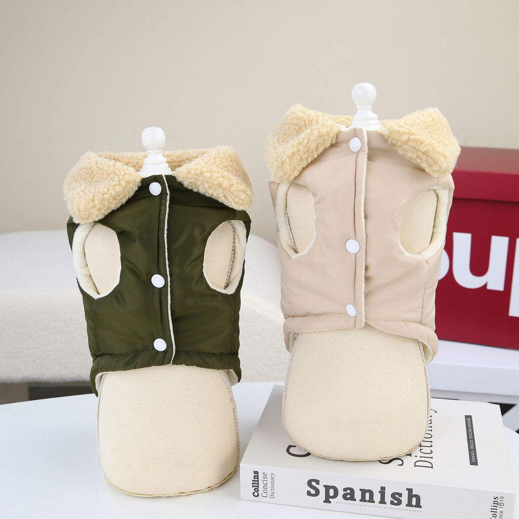 Cappottino Chill per Cani - Colletto Ecopelle, Stile Nordic
