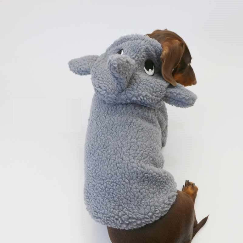 Cappottino invernale per cani Shark azzurro con cappuccio