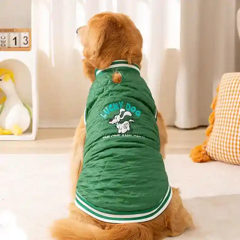 Cappotto Cani Taglia Grande Lucky Dog - Imbottito Caldo