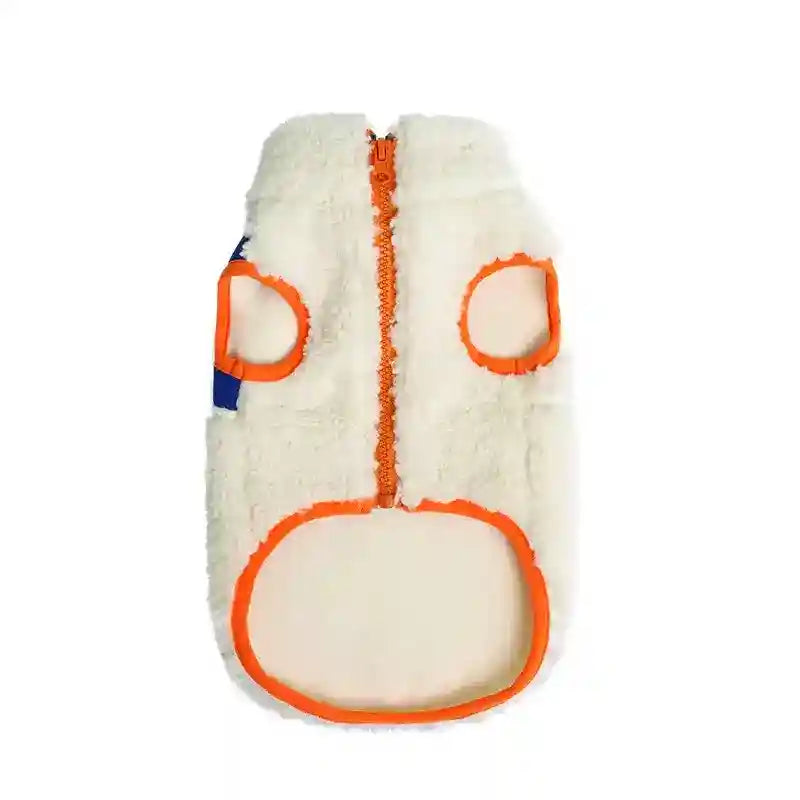 Abrigo ZEZE de forro polar blanco para gatos - Calor invernal