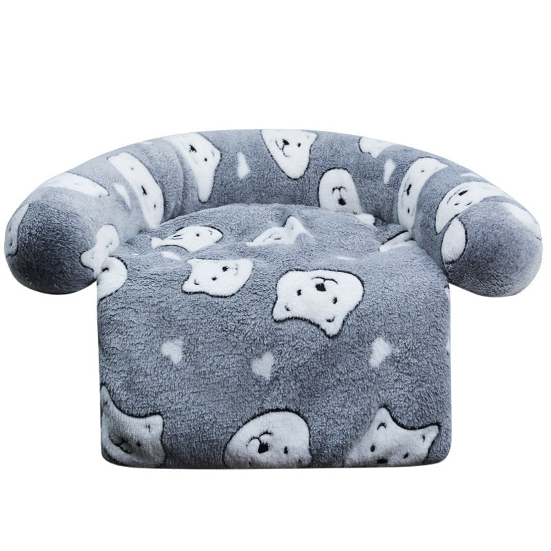 "Home" Dog Sofa Bed Soft, Washable and Non-Slip