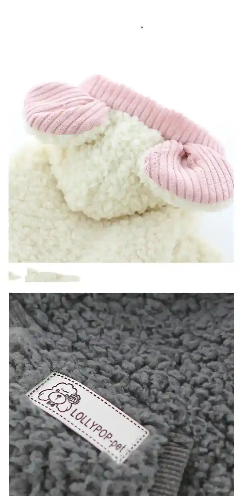 Abrigo Gilda de forro polar de cordero acolchado con capucha