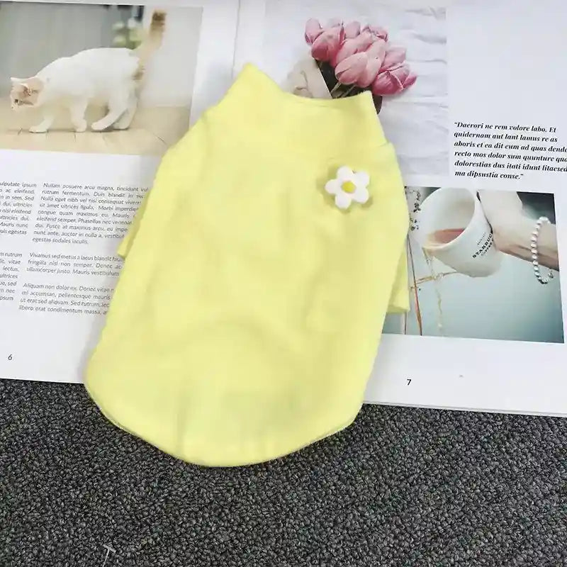 Camiseta de Algodón para Perros "Daisy" - Comodidad y Estilo para Cada Temporada