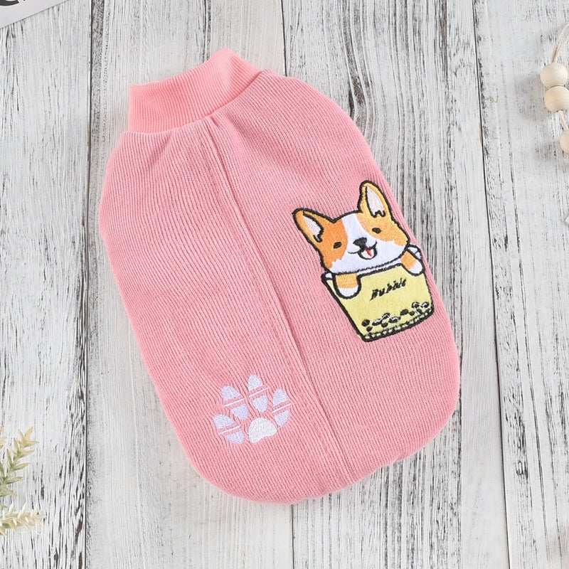 Gepolsterter Fleece-Hundepullover - Modell „Bubble“ 