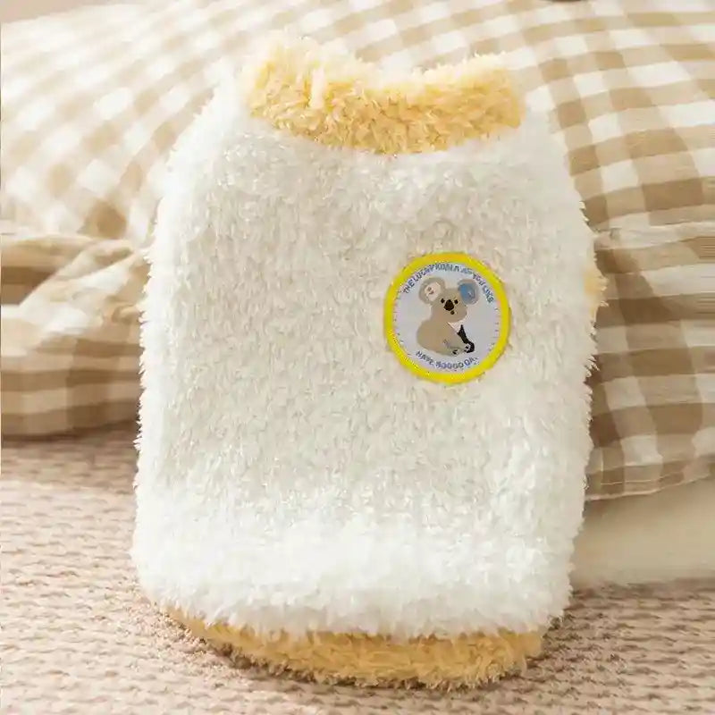 Maglione Koala per Cani e Gatti - Bianco con Dettagli Pesca by Dog Moda