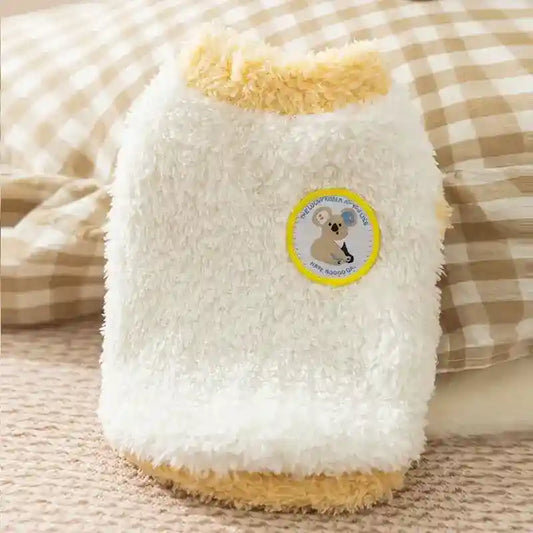 Maglione Koala per Cani e Gatti - Bianco con Dettagli Pesca by Dog Moda