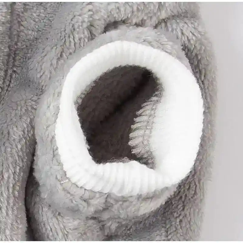 かわいいパイルの犬猫用ロンパース - 暖かいマルチーズベア