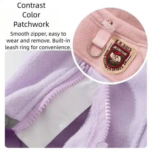 Tutina Pile per Gatti - 4 Zampe con Zip Frontale by Dog Moda