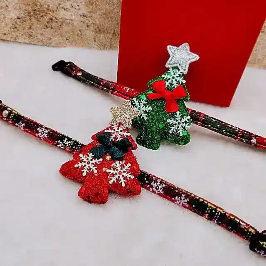 Collarino Natalizio per Cani con Strass e Albero di Natale by Dog Moda