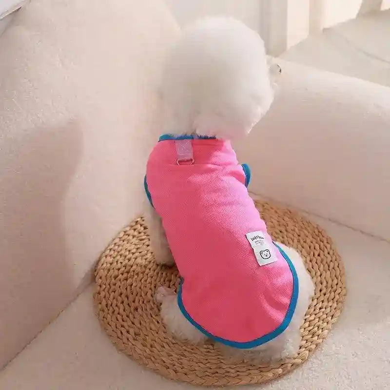 Maglietta per Cani "Lucky Bear" - Vest Smamicato con Anello per Guinzaglio by Dog Moda