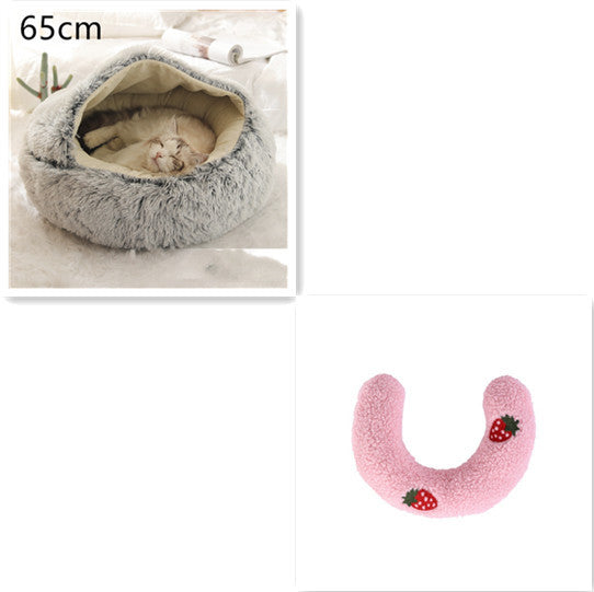 Cuccia Avvolgente "Comfort Ciambella" in Pile con Copertina - Dog Moda