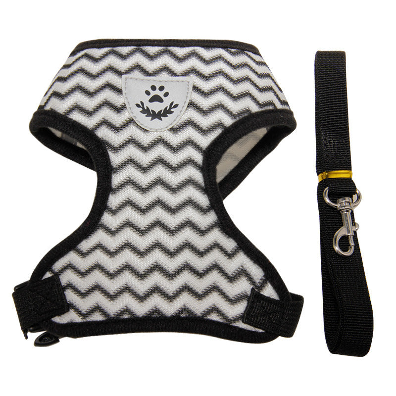 Harness for Dogs and Cats Model "Urban" - Breathable with Reflective Inserts