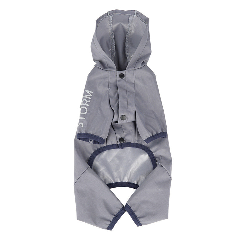 "STORM" Dog Raincoat - Full Protection with Hood and Harness Hole