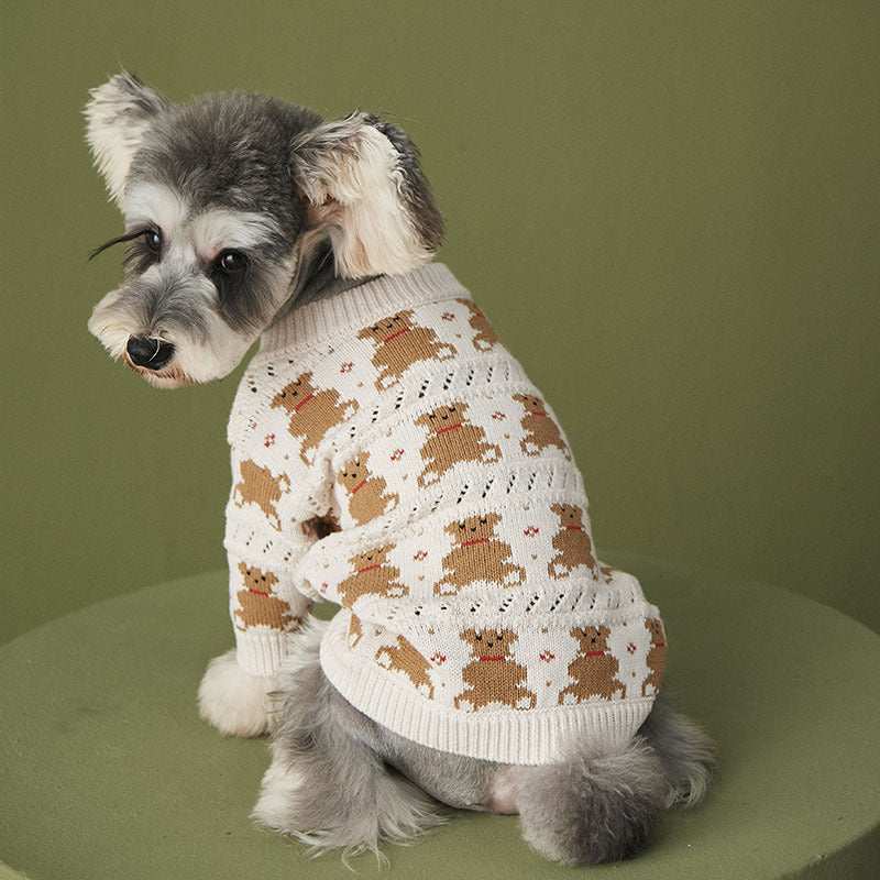 Cardigan for Pomeranian Courmayeur | Teddy Bear Embroidery and Elegant Closure