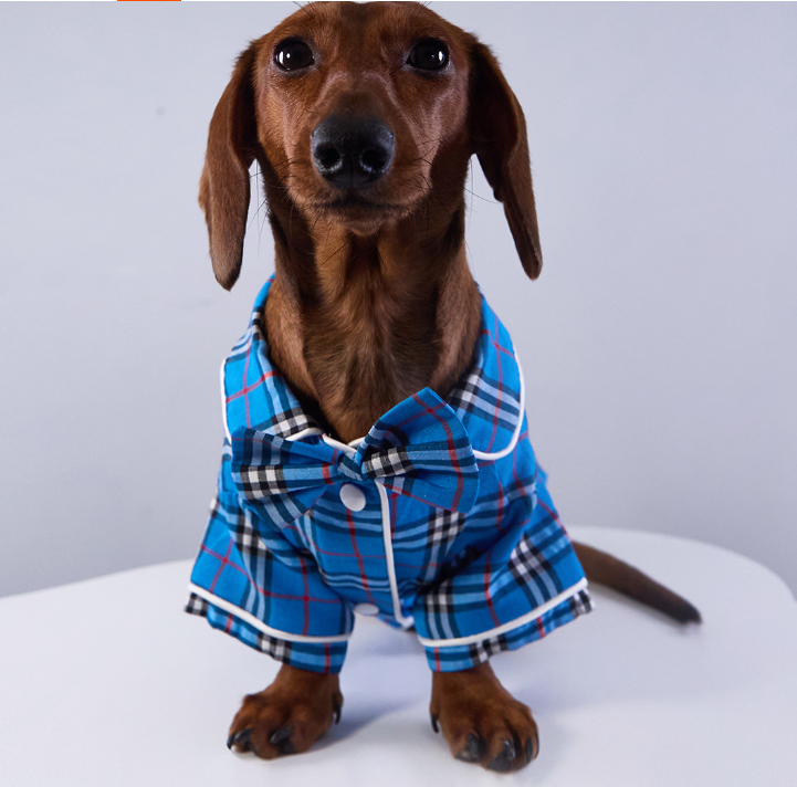 Pigiama Cozy Dreams per Cani - A Quadretti con Chiusura by Dog Moda