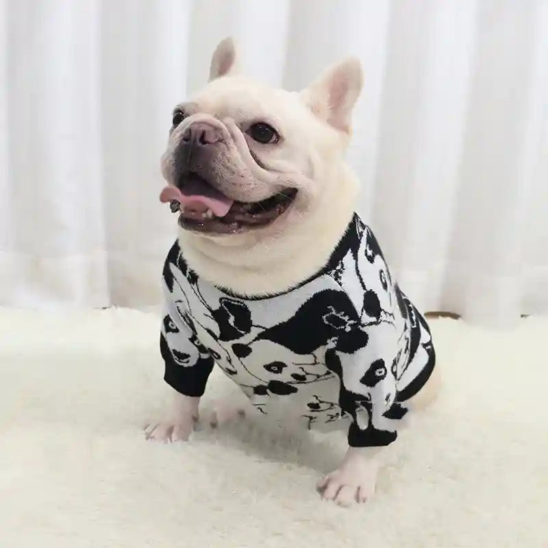 Maglione per Cani Panda - Caldo in Lana Morbida by Dog Moda