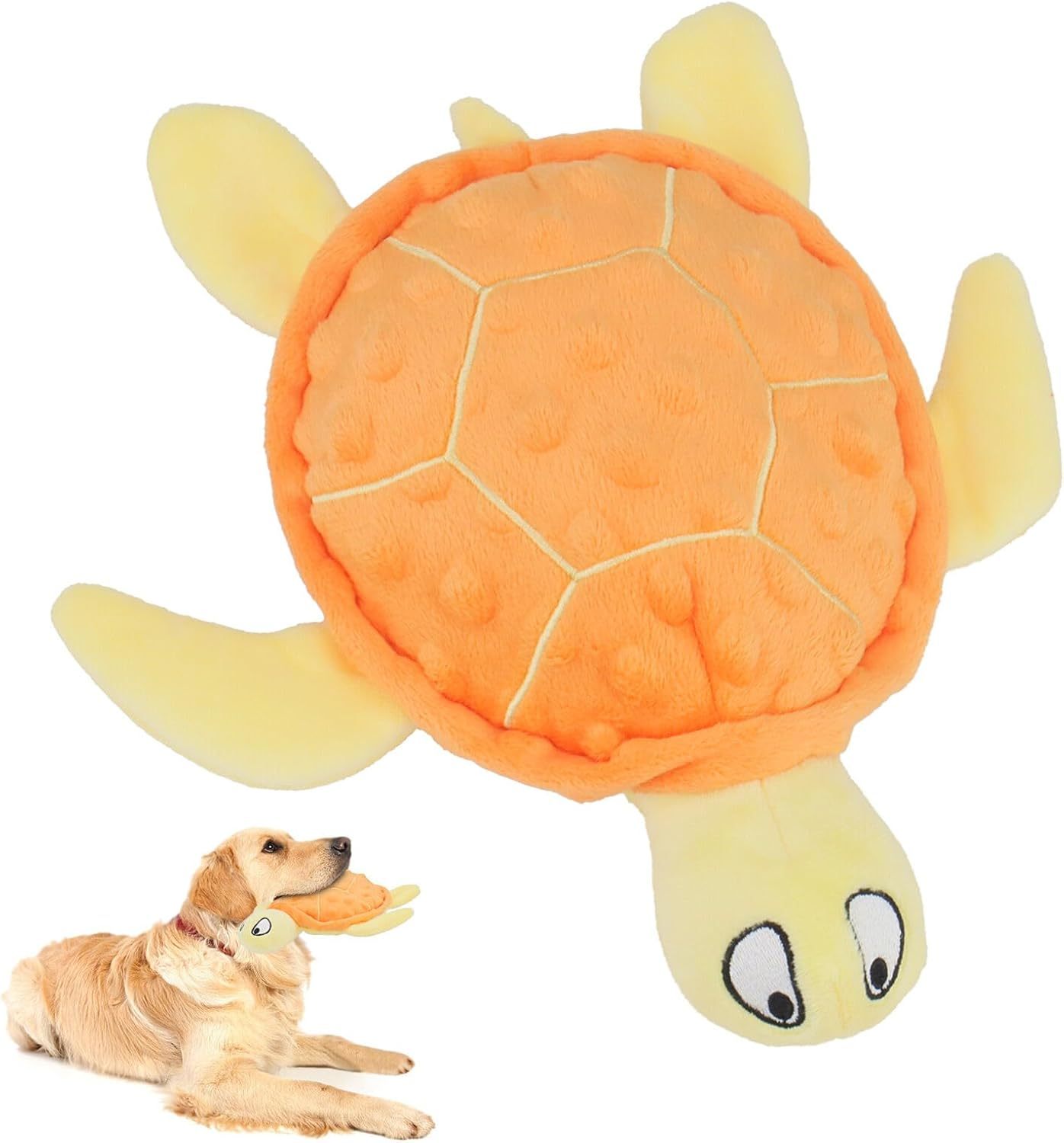 Peluche Tartaruga Resistente per Cani - Con Suono e Carta Stropicciante - Dog Moda