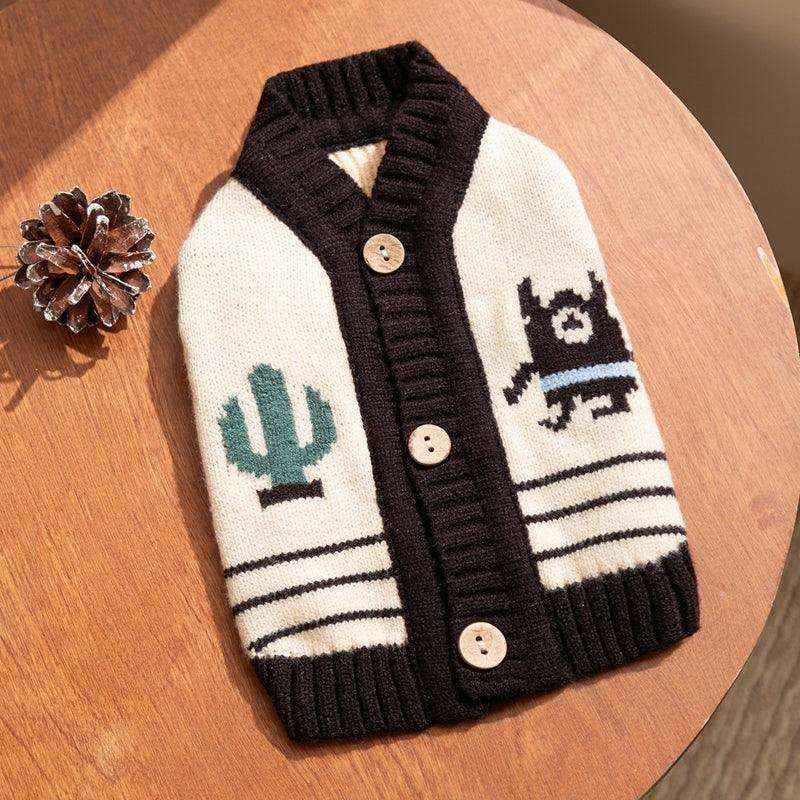 Cardigan per Cani con Bottoni - Maglione Caldo e Morbido by Dog Moda