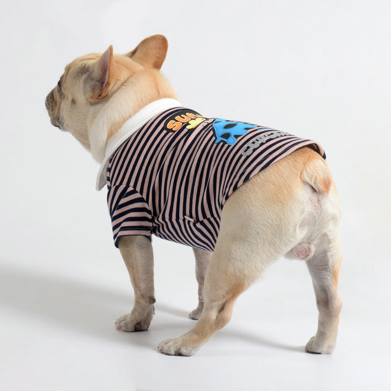 Maglietta per Bulldog e Carlino in cotone "Sunny Cupcake"