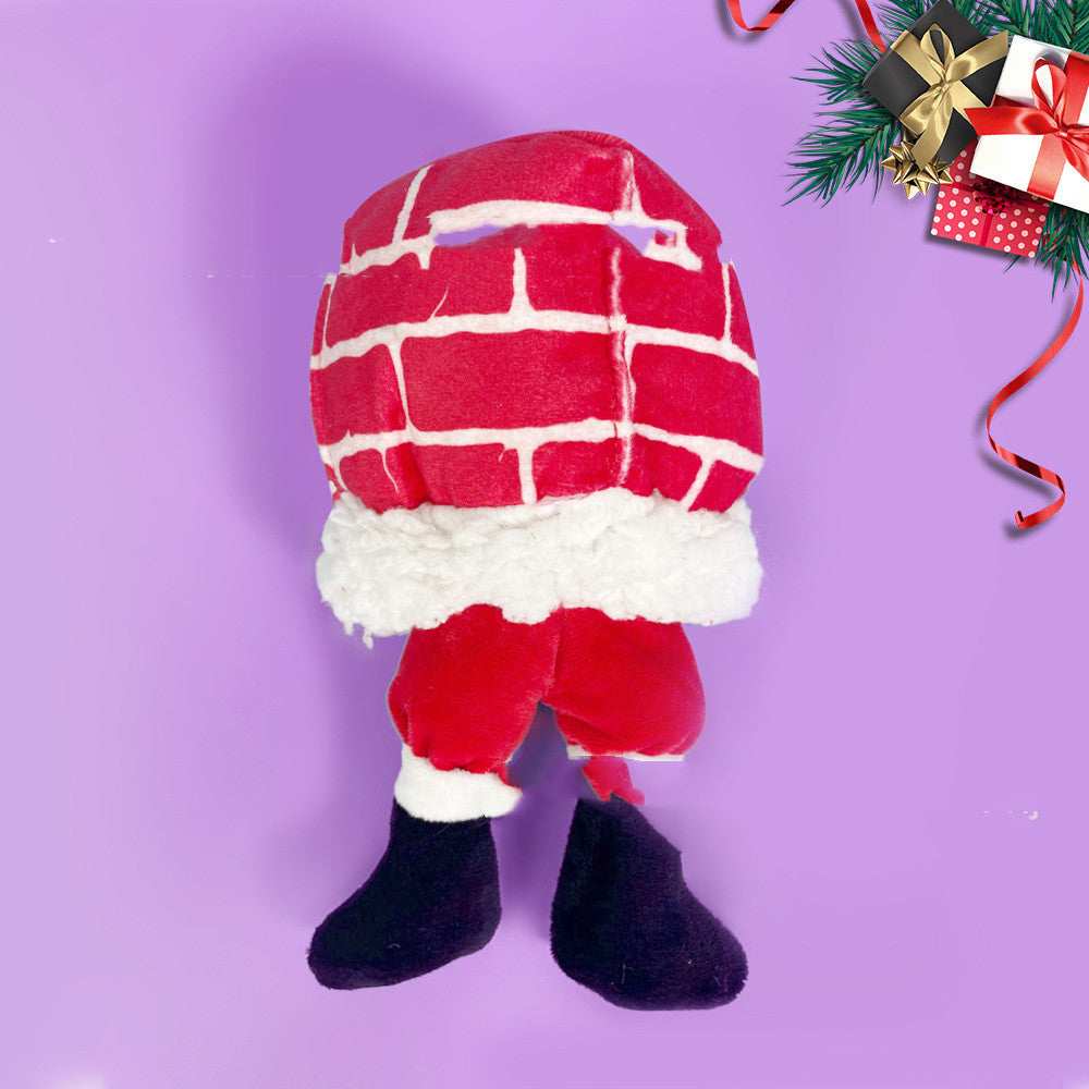 Christmas Plush Toy for Dogs – Fireplace with Festive Characters