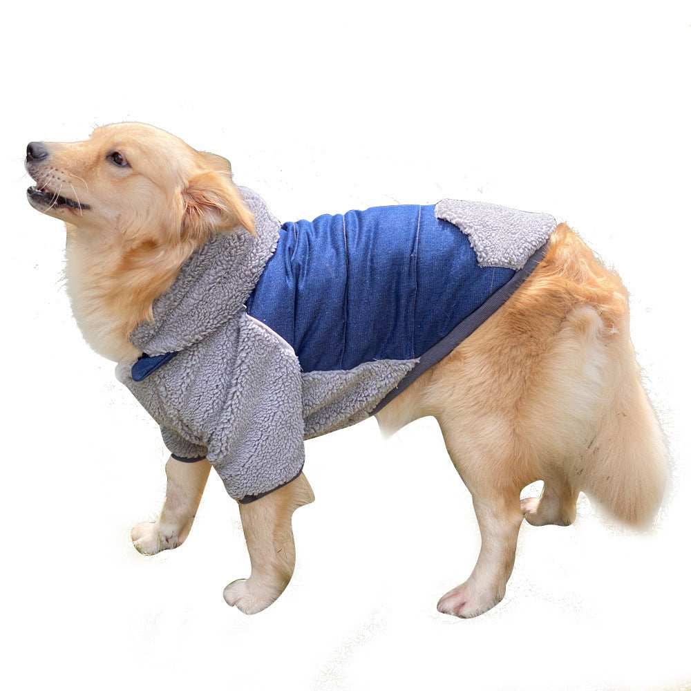 Cappotto per Cani con Cappuccio in Pile Staccabile | Dogmoda