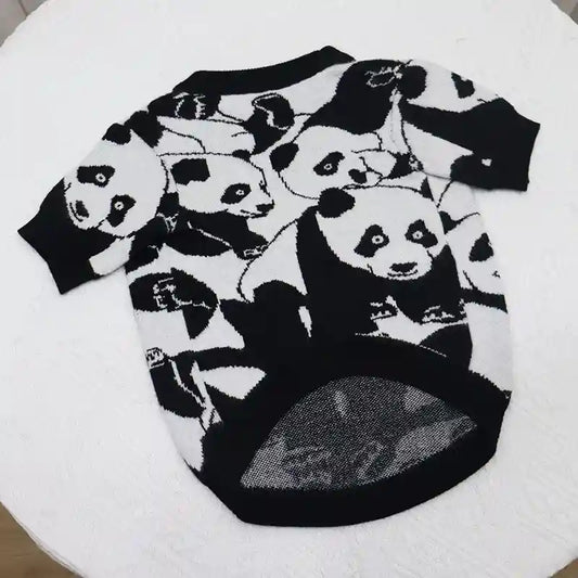 Maglione per Cani Panda - Caldo in Lana Morbida by Dog Moda