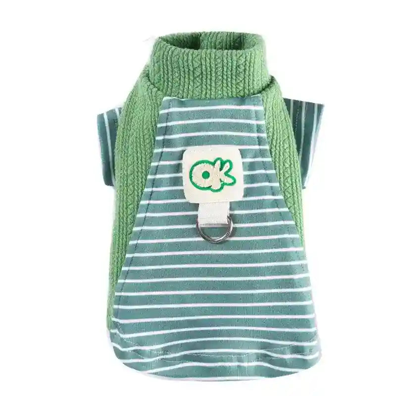 Maglie a Righe per Cani con Anello Pettorina - OK Style by Dog Moda