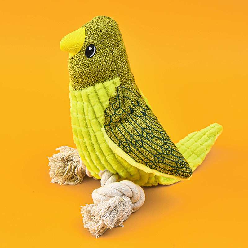 Peluche Colorato per Cani a Forma di Pappagallino - 5 Modelli Divertenti