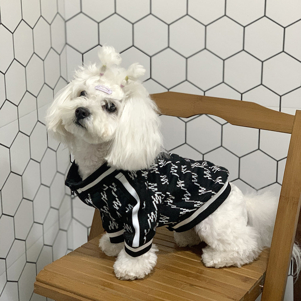Maglia "Whitepine" per Cani – Design Astratto Bianco o Nero