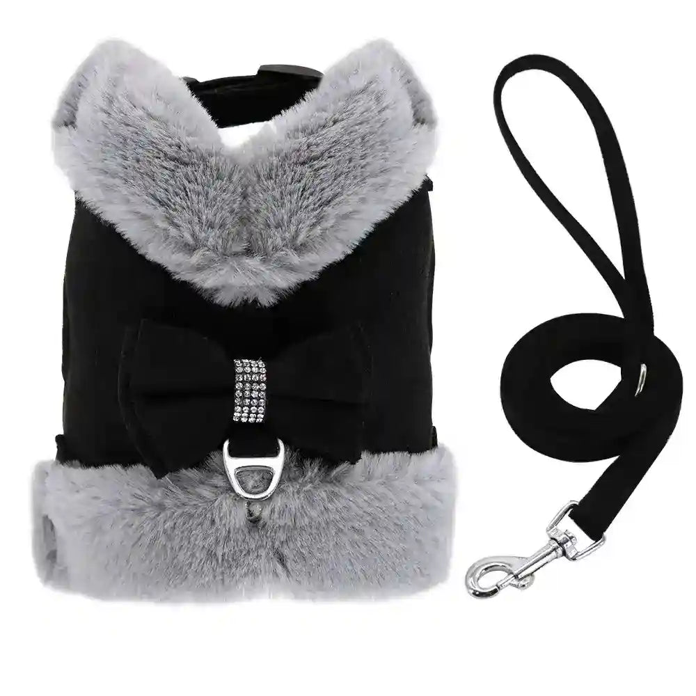 Pettorina per Cani con Fiocchetto e Guinzaglio Regolabile by Dog Moda