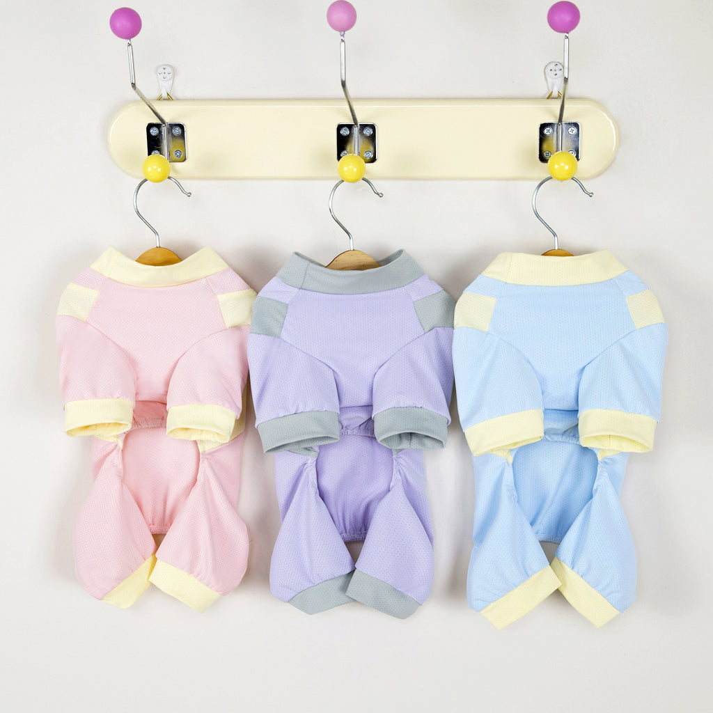 犬用4足シルクスーツ - 通気性グレーズシルクとリード付き