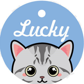Medaglietta Gatto Personalizzata con Nome e Campanellino