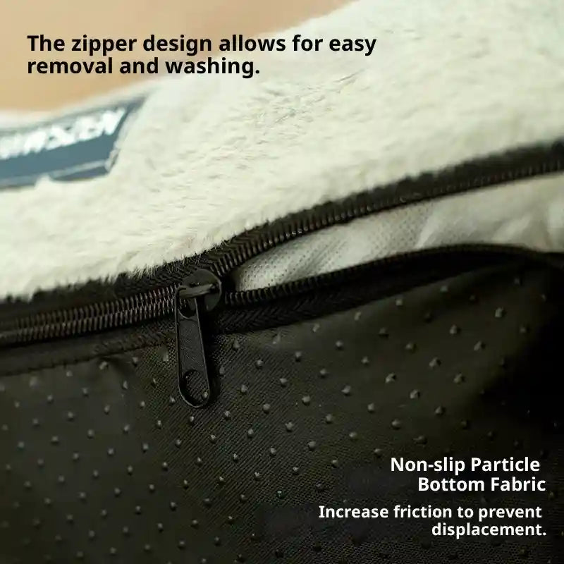 犬猫用ベルベットソファベッド - ピンクストライプのクッチャソファ