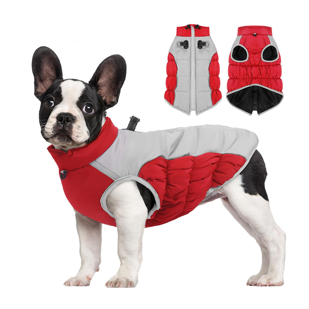 Cappotto Impermeabile Cani Passepartout con Zip e Pettorina