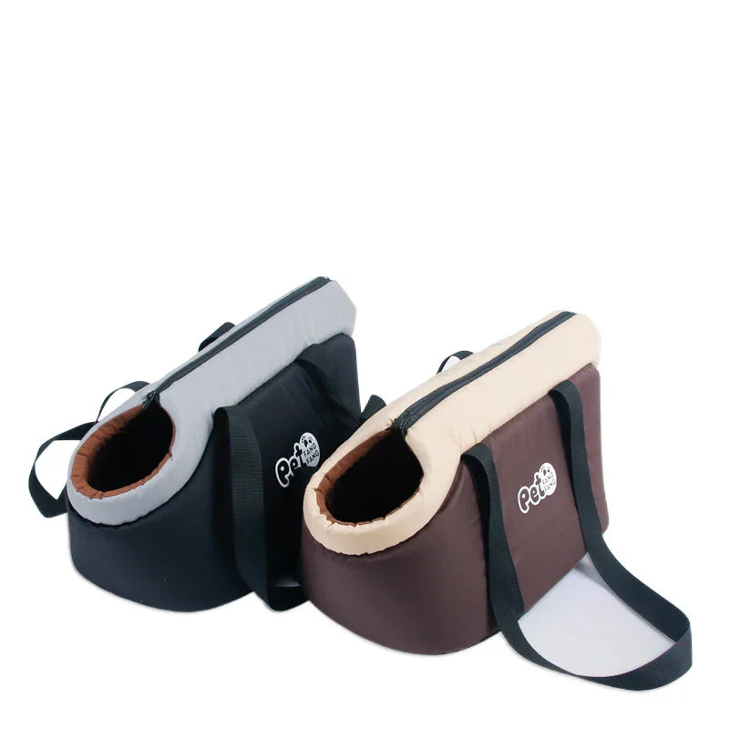Warm Pet Fang Fang Bag with Shoulder Strap and Hard Bottom