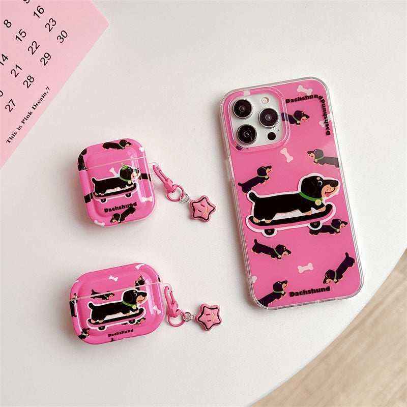 Cover AirPods TPU Fantasia Bassotto – Stile Cartoon Portatile by Dog Moda
