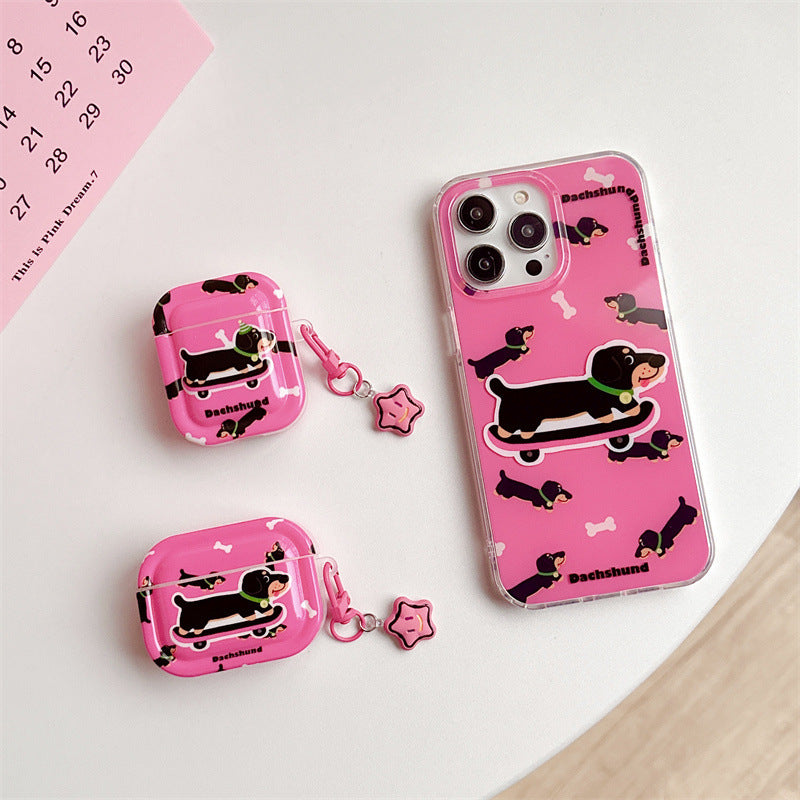 Cover AirPods TPU Fantasia Bassotto – Stile Cartoon Portatile