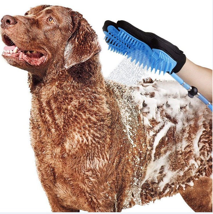 AquaPaw Pro - Guanto Doccia Massaggiante per Cani con Spruzzatore Integrato - Dog Moda