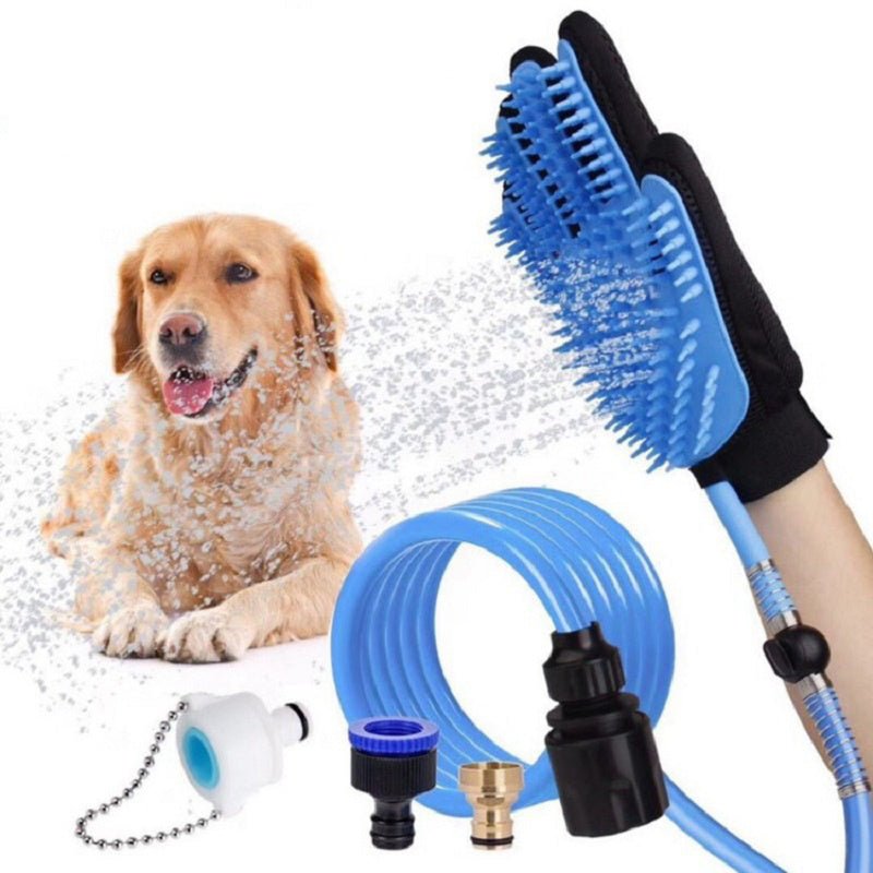 AquaPaw Pro - Guanto Doccia Massaggiante per Cani con Spruzzatore Integrato - Dog Moda