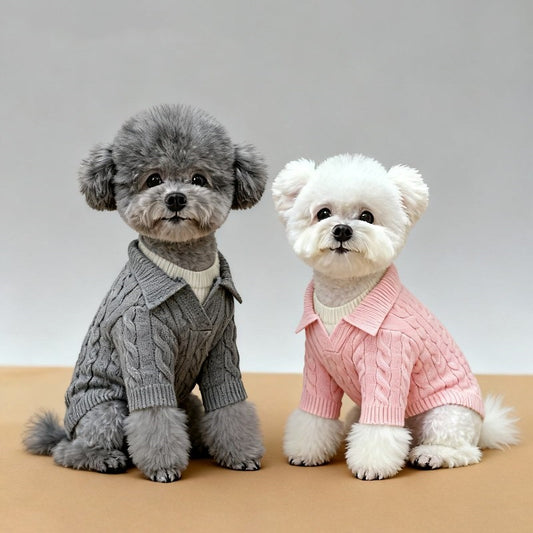Maglione Cane Gatto Effetto Due Pezzi Autunno Inverno by Dog Moda