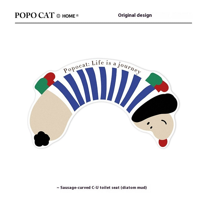 Tappetino Bagno Bassotto Idrorepellente Antiscivolo