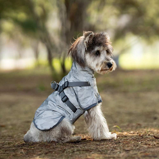 Dog Raincoat with Harness | Reflective Rain Jacket