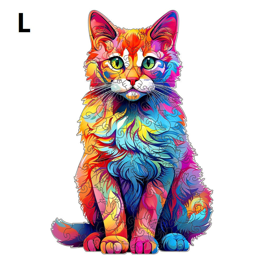 Puzzle Legno Gatto - Idea Regalo Creativa per Amanti Animali by Dog Moda